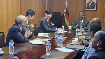 Korean Ambassador pays courtesy call on VP Chiwenga discuss partnerships Samsung, LG